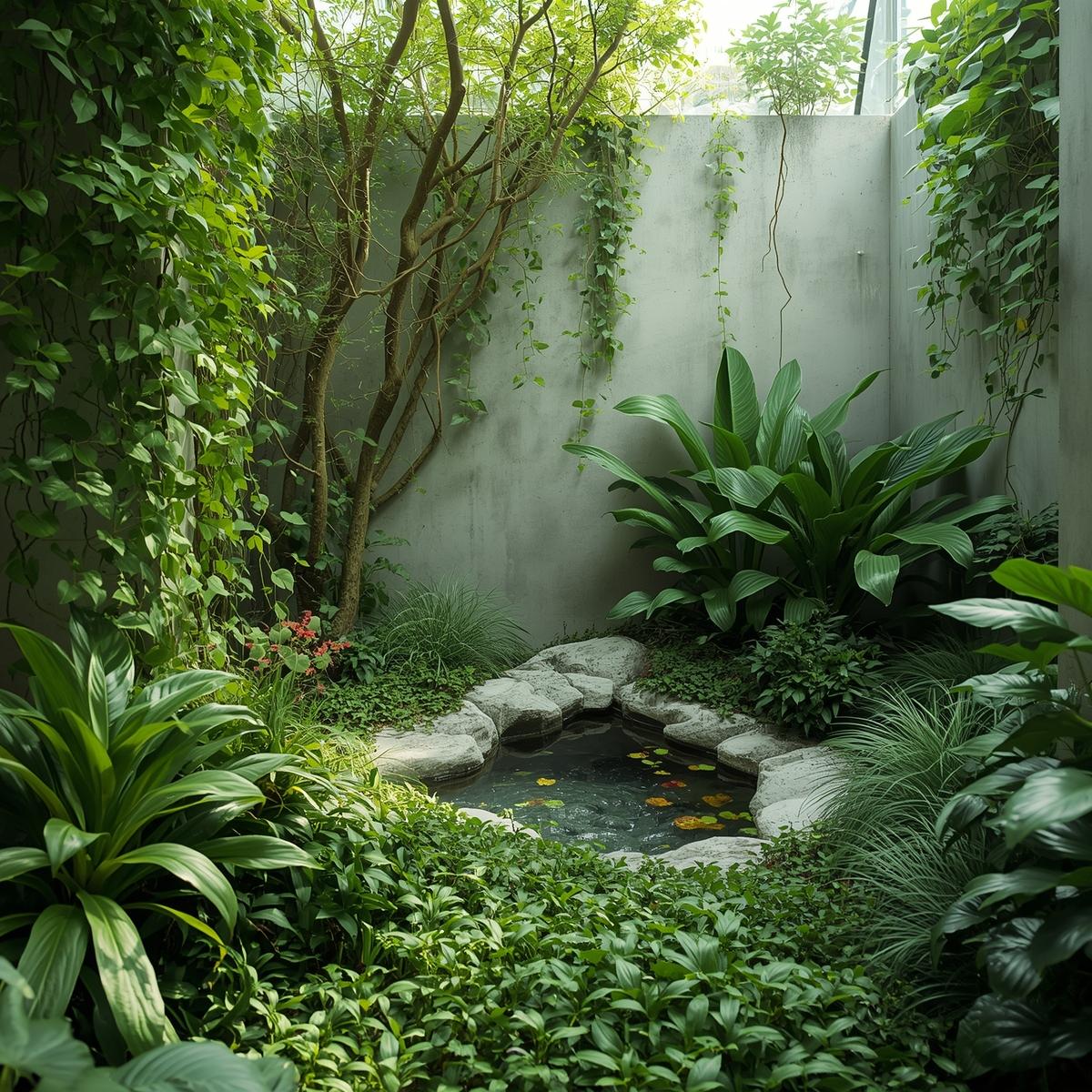 Vertikal växtvägg på kontorsyta